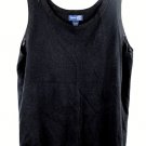 Venezia Jeans Black Women's Sleeveless Top Blouse Pullover 18/20 012