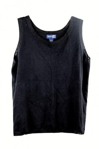 Venezia Jeans Black Women's Sleeveless Top Blouse Pullover 18/20 012