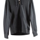 Amazon Essentials Black Women's Sweatshirt Hooded Full Front Zip XS 028