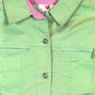 Quacker Factory Women's Green Pant Suit 2 Pc w/ Rhinestones Size Medium   001