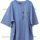 Carhartt Original Fit Gray Men's Crewneck Tee Shirt Front Logo Pocket Sz4XL  005