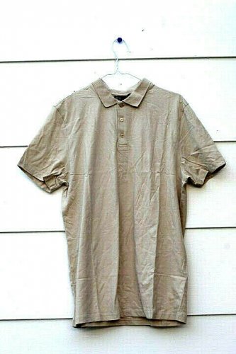 ASOS Brown Men's Short Sleeve Polo Shirt Size XL  009