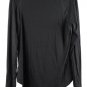Muzniuer Black Women's Long Sleeve Shirt Pullover Stretch Medium 028