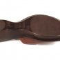 MontegoBay Club Women's Slip On Sandals Open Back Heels Brown Leather Size 10