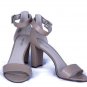 Nine West Women's Nora Tan Leather Upper Ankle Strap Heeled Sandals Size 10 M