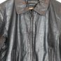 Dimensions Black Women's Leather Jacket Lined Full Front Zip Size 10