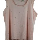 Elisabeth By Liz Claiborne Pink Women's Sleeveless Top Blouse 2X 058