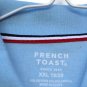 French Toast Girls Blue Shirt Short Sleeve Front Button Size XXL 18/20    004