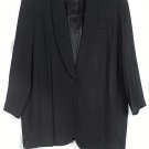 Tamotsu Black Women's Career Blazer  One Button Front Closure Size 1   025