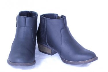 MAS Artisan Women's Frannie Ankle Booties Boots Black Leather Upper 8.5 M