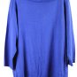 Tanjay Blue Women's Knit Pullover Sweater Long Sleeve 2X 061