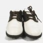 Walter Hagen Men's Golf Shoes Turf Lock White Saddle Fairway Brown Leather Lace
