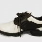 Walter Hagen Men's Golf Shoes Turf Lock White Saddle Fairway Brown Leather Lace