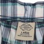 St John's Bay Multicolor Plaid Men's Deck Short Drawstring Waist Large 004