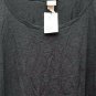 H&M Black Women's Short Sleeve Shirt Boat Neck Pullover Size 3XL  020