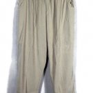 Monterey by Koret Tan Women's Dress Pants Elastic Waist Size 4W 010