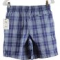 Free Assembly Blue Plaid Boys Dock Short Pull On Drawstring Size XL (14/16) 011