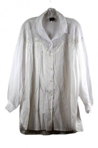 Wereabouts White Women's Long Sleeve Tunic Top Blouse Large Large 062