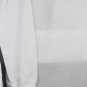 Original Design White Women's Sweatshirt Hooded Drawstring Full Zip Medium 042