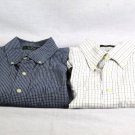 Eddie Bauer OSCC Check Men's 2 Dress Shirt Long Sleeve Button Down M 015 Eddie Bauer OSCC Check Men's 2 Dress Shirt Long Sleeve Button Down M 015