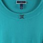 Karen Scott Green Women's Top Blouse Short Sleeve Pullover 2X 028