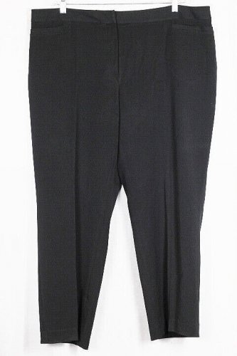 Venezia Jeans Stretch Black Women's Cropped Dress Pants  Size 20 044