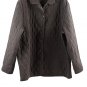 Marisa Christina Brown Women's Light Quilted Jacket Button Front 2X 038