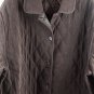 Marisa Christina Brown Women's Light Quilted Jacket Button Front 2X 038