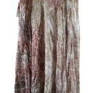 Reba Multicolor Paisley Women' Pull On Long Skirt Elastic Waist 1X 039