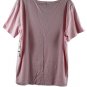 Jones New York Pink Women's Henley Shirt Short Sleeve Pullover 2X 040