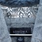 Sonoma Life+Styles Women's Baby Doll Jean Jacket Front Button Pockets Size M 001