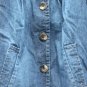 Sonoma Life+Styles Women's Baby Doll Jean Jacket Front Button Pockets Size M 001