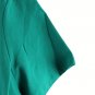 Croft & Barrow Green Women's Top Blouse Braided Short Sleeve Pullover 2X 040