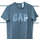 GAP Gray Women's Tee Shirt Crewneck Short Sleeve Graphic Logo Size XS  010