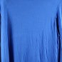 Reba Blue Women's Tunic Top Sleeveless Cape Blouse Pullover 1X 049