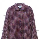 Erin London Womens Multicolor Tweed Fringe Blazer Overcoat Long Sleeve L 018 Erin London Womens Multicolor Tweed Fringe Blazer Overcoat Long Sleeve L 018