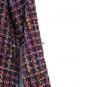 Erin London Womens Multicolor Tweed Fringe Blazer Overcoat Long Sleeve L   018