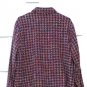 Erin London Womens Multicolor Tweed Fringe Blazer Overcoat Long Sleeve L   018