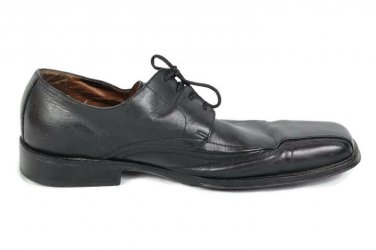 Johnston & Murphy Black Men's Dress Shoes Leather Upper Lace Up Square Toe 12 M