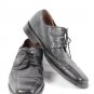 Johnston & Murphy Black Men's Dress Shoes Leather Upper Lace Up Square Toe 12 M