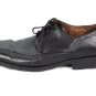 Johnston & Murphy Black Men's Dress Shoes Leather Upper Lace Up Square Toe 12 M