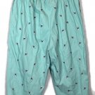 Koret Teal Blue Women's Cropped Pants Elastic Waist Embroidered Size 20W 017