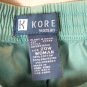 Koret Teal Blue Women's Cropped Pants Elastic Waist Embroidered Size 20W 017