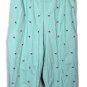 Koret Teal Blue Women's Cropped Pants Elastic Waist Embroidered Size 20W 017