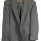 Evan Picone Gray Herringbone Pattern Men's Suit Jacket 2 Buttons Front Size 44