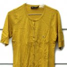 New York & Co 7th Avenue Design Knit Top Blouse Yellow3/4 Sleeve Size Small  003