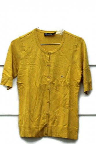 New York & Co 7th Avenue Design Knit Top Blouse Yellow3/4 Sleeve Size Small  003