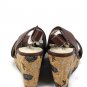 Annie Brown Women's Hypo Drive Espadrille Wedge Sandals Size 8.5 W