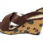 Annie Brown Women's Hypo Drive Espadrille Wedge Sandals Size 8.5 W