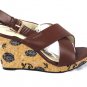 Annie Brown Women's Hypo Drive Espadrille Wedge Sandals Size 8.5 W
